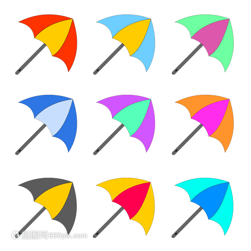 雨夜中綻開(kāi)的綺夢(mèng) 卡通彩色雨傘的自述